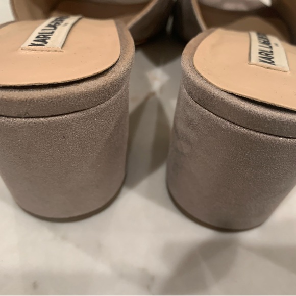 Pewter heeled mules by Karl Lagerfeld - Picture 10 of 10